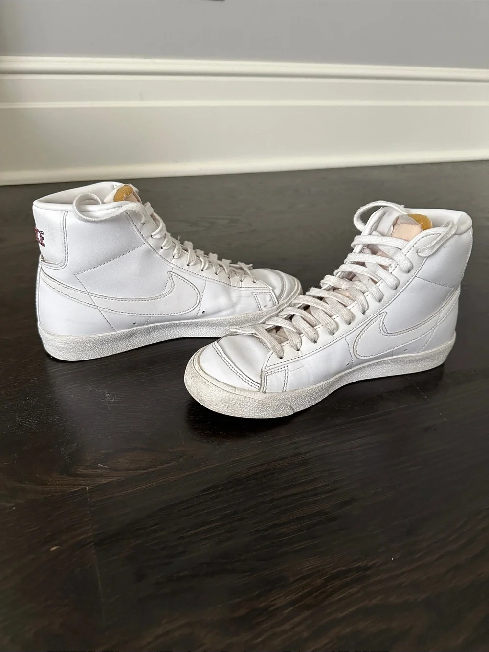 Nike Blazer High-Top Sneakers with custom Rhinestone Swoosh and Detailing